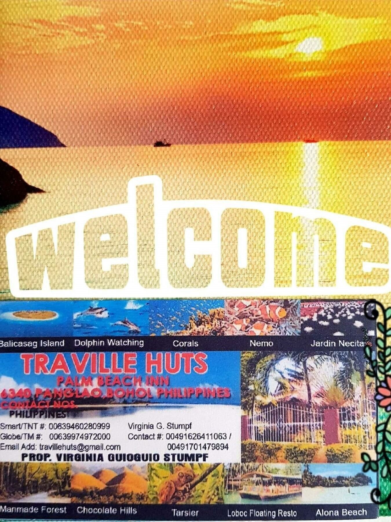 Traville Huts Palm Beach Inn Panglao Exteriér fotografie